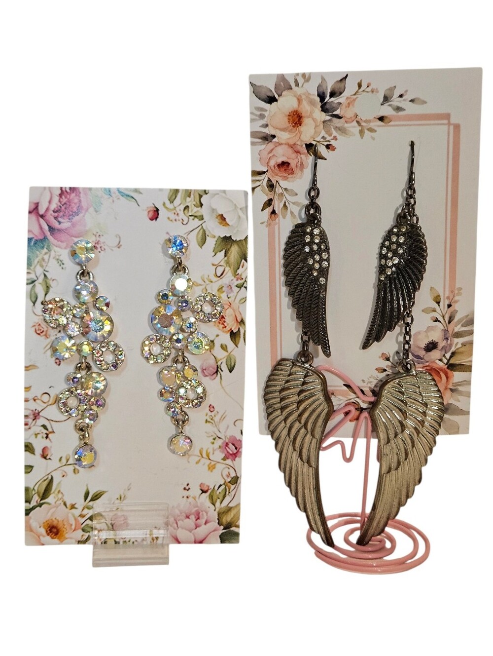 Gold & Silver Tone Fashion Earrings (12 Pairs) Multiple Styles & Colors - Picture 5 of 7